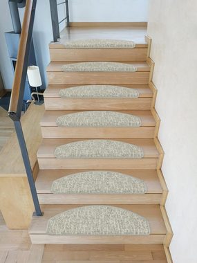 Stufenmatte Stufenmatte Altona Halbrund Einzeln und SparSets, Metzker®, halbrund, Höhe: 8 mm, 15 Stück im Set - Hellgrau
