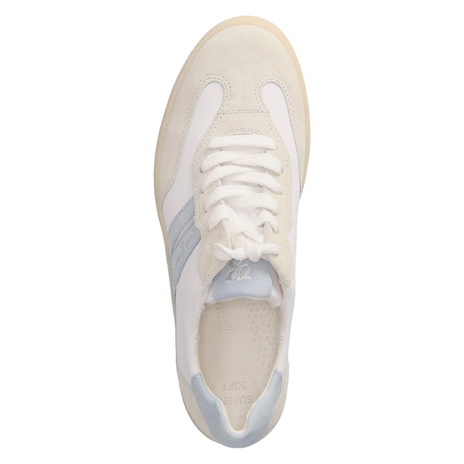 Paul Green Paul Green 5437-129 Damen Leder & Textil white Schnürschuh