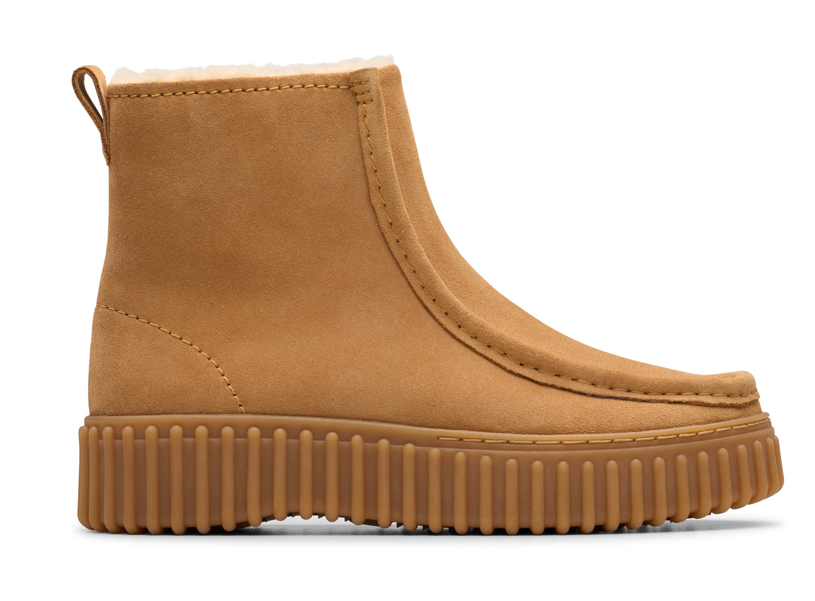 Clarks Torhill Cozy Winterboots Plateauboots mit modischer Ziernaht