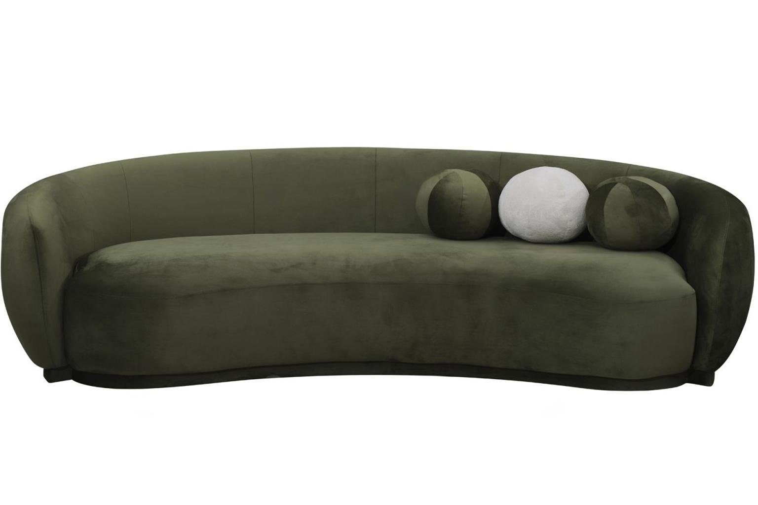 Sofa Dreisitzer Luxus Made Grün Polstersofa Modern, Europa JVmoebel Teile, Couch 3 Sitzer in 3-Sitzer 1