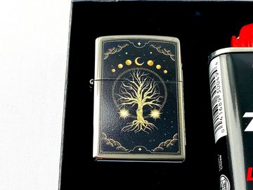 Zippo Feuerzeug Geschenkset Geschenk Lebensbaum Mystical Nature, mit schöner Geschenkbox zum verschenken