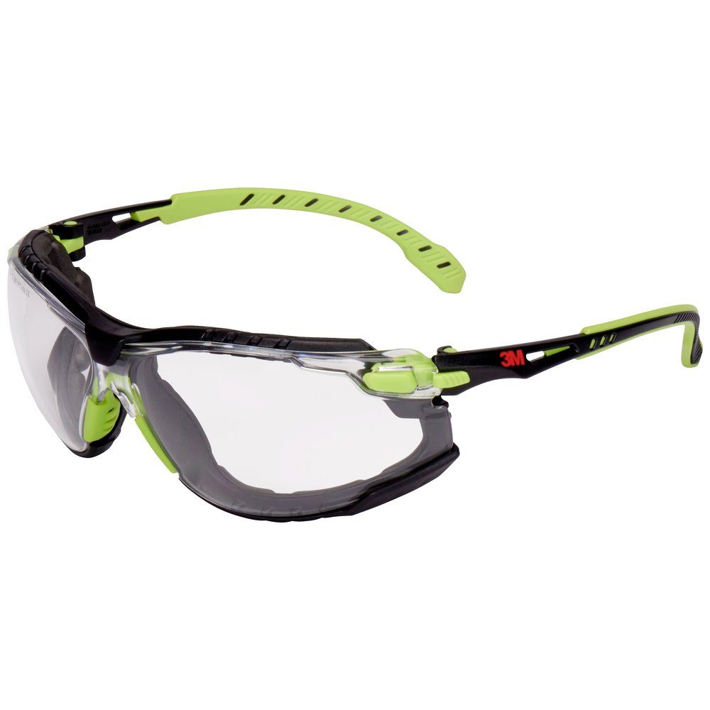 Schutzbrille Grün, 3M 3M mit S1201SGAF-TSKT Solus Antibeschlag-Schutz Arbeitsschutzbrille Sch