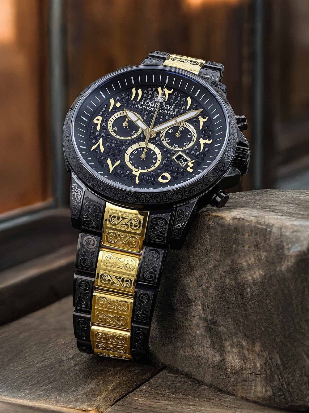 LOUIS XVI Quarzuhr Louis XVI LXVI1098 Herrenuhr Palais Royale 43mm 10ATM Louis XVI LXVI1098 Herrenuhr Palais Royale 43mm 10ATM