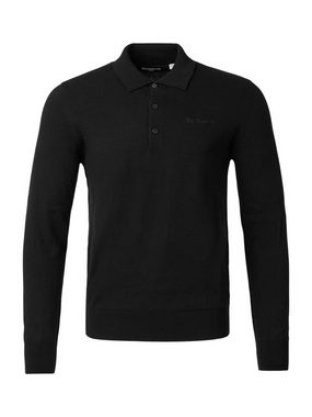 Ben Sherman Poloshirt Long Sleeve Signature Knitted Polo 3-Knopf-Verschluss