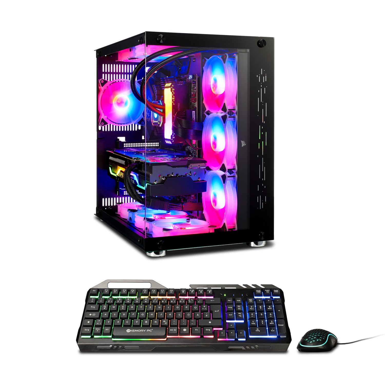 Memory PC Gaming-PC (AMD Ryzen 5 5600 GT, 16 GB RAM, 500 GB SSD, Luftkühler)