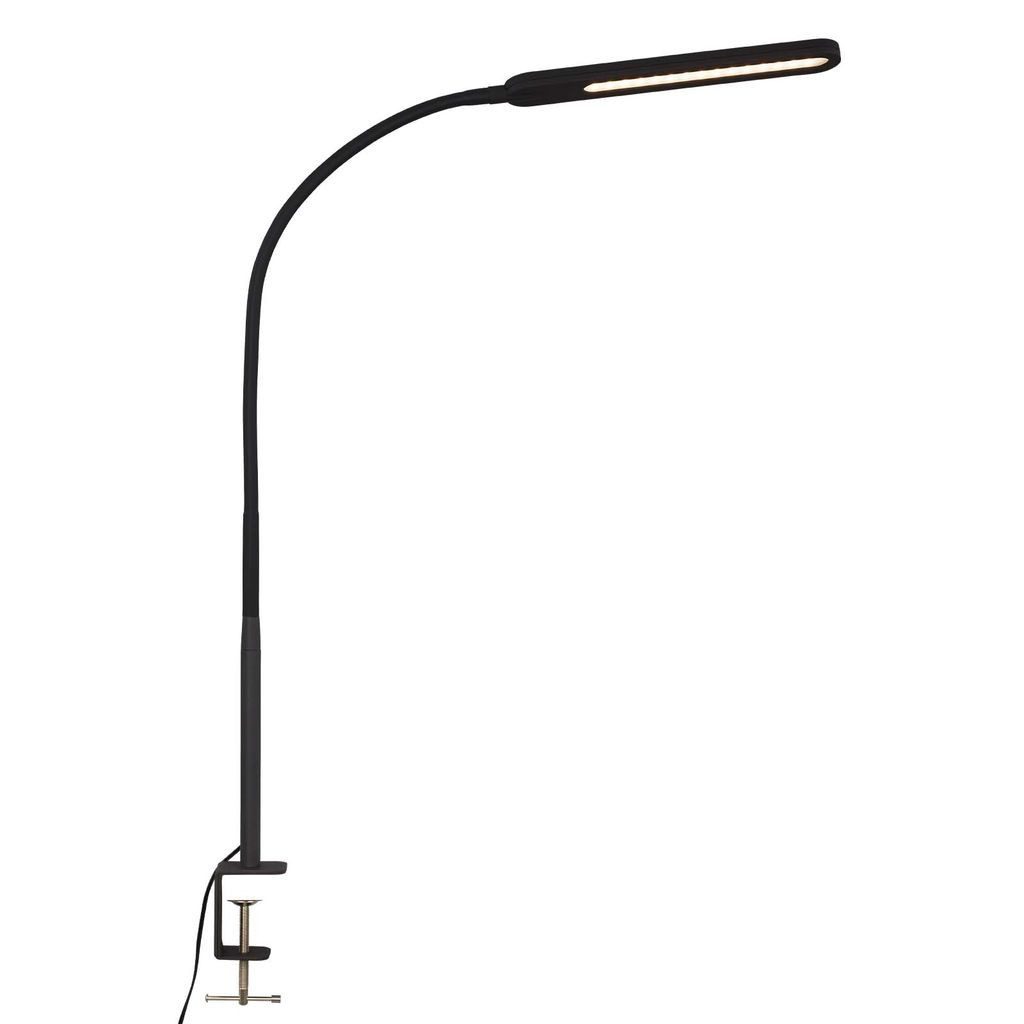 Briloner Leuchten Tischleuchte 2389-015, Dimmfunktion, LED fest integriert, 2700K - Extra-Warmweiß, schwarz, CCT, Homeoffice, in Stufen dimmbar, Memoryfunktion
