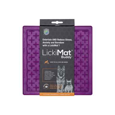 LickiMat Antischlingnapf LickiMat Buddy - Schleckmatte aus Naturgummi für Hunde - lila - 20 cm, gefriergeeignet