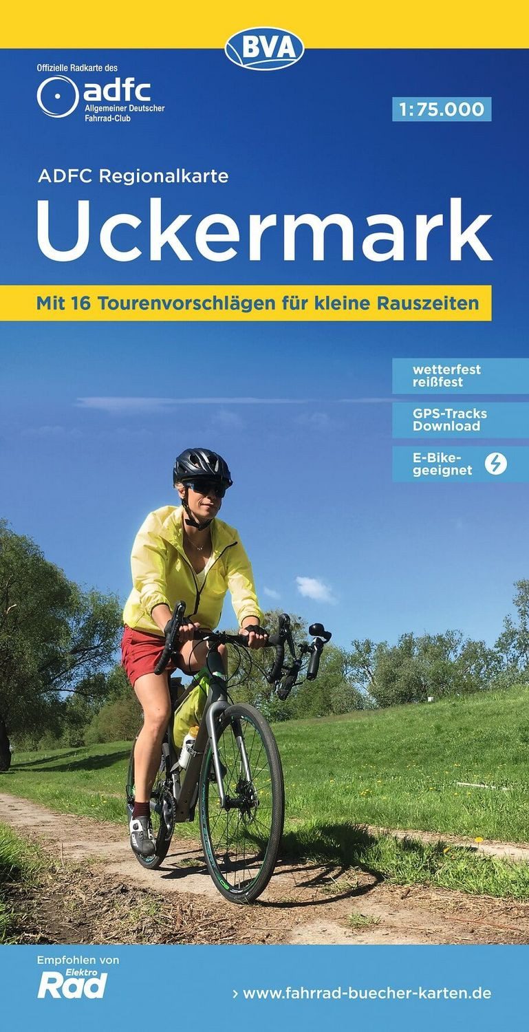 BVA ADFC Regionalkarte Uckermark 1:75.000 / diverse