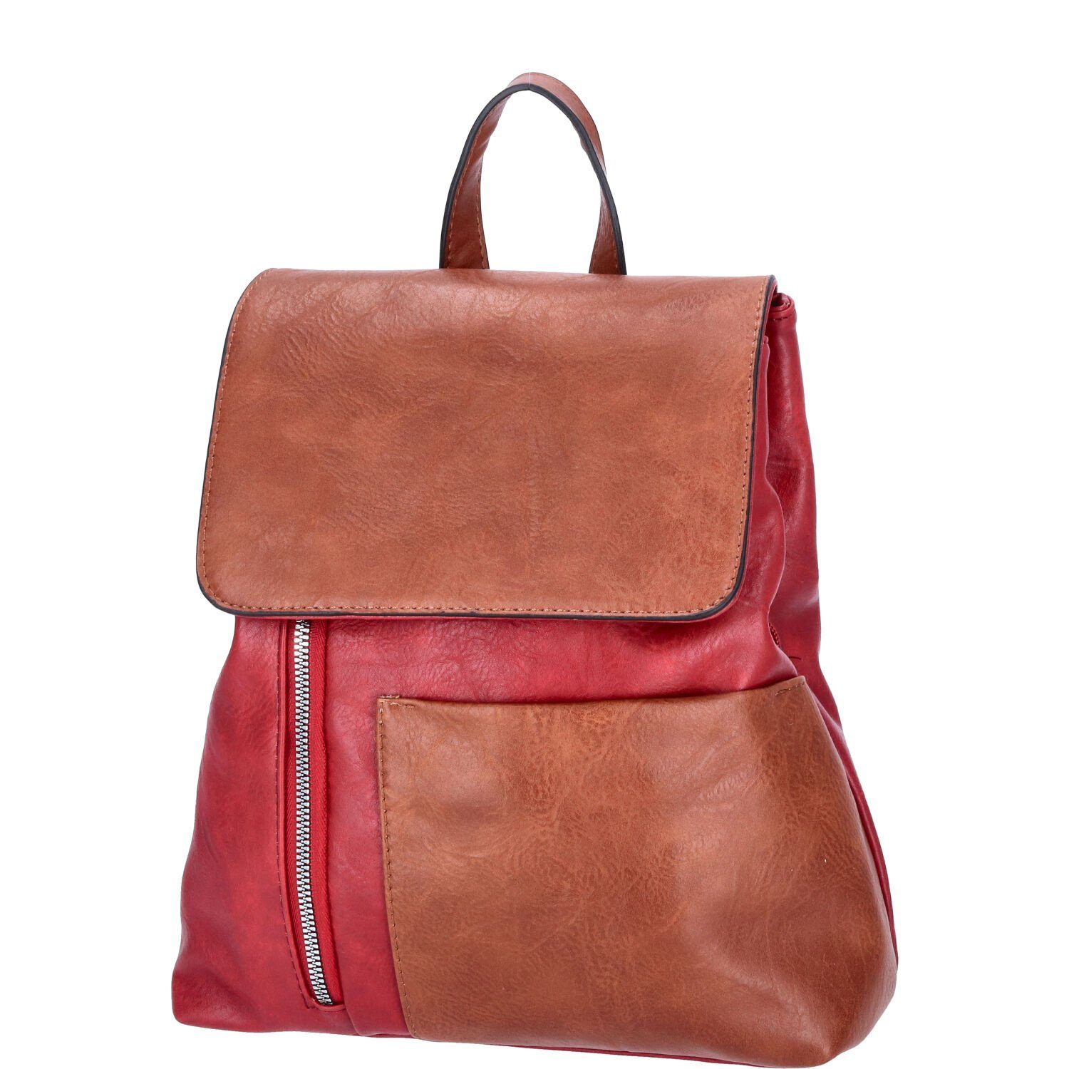 Antonio Freizeitrucksack Antonio Freizeit Rucksack rot (1-tlg)