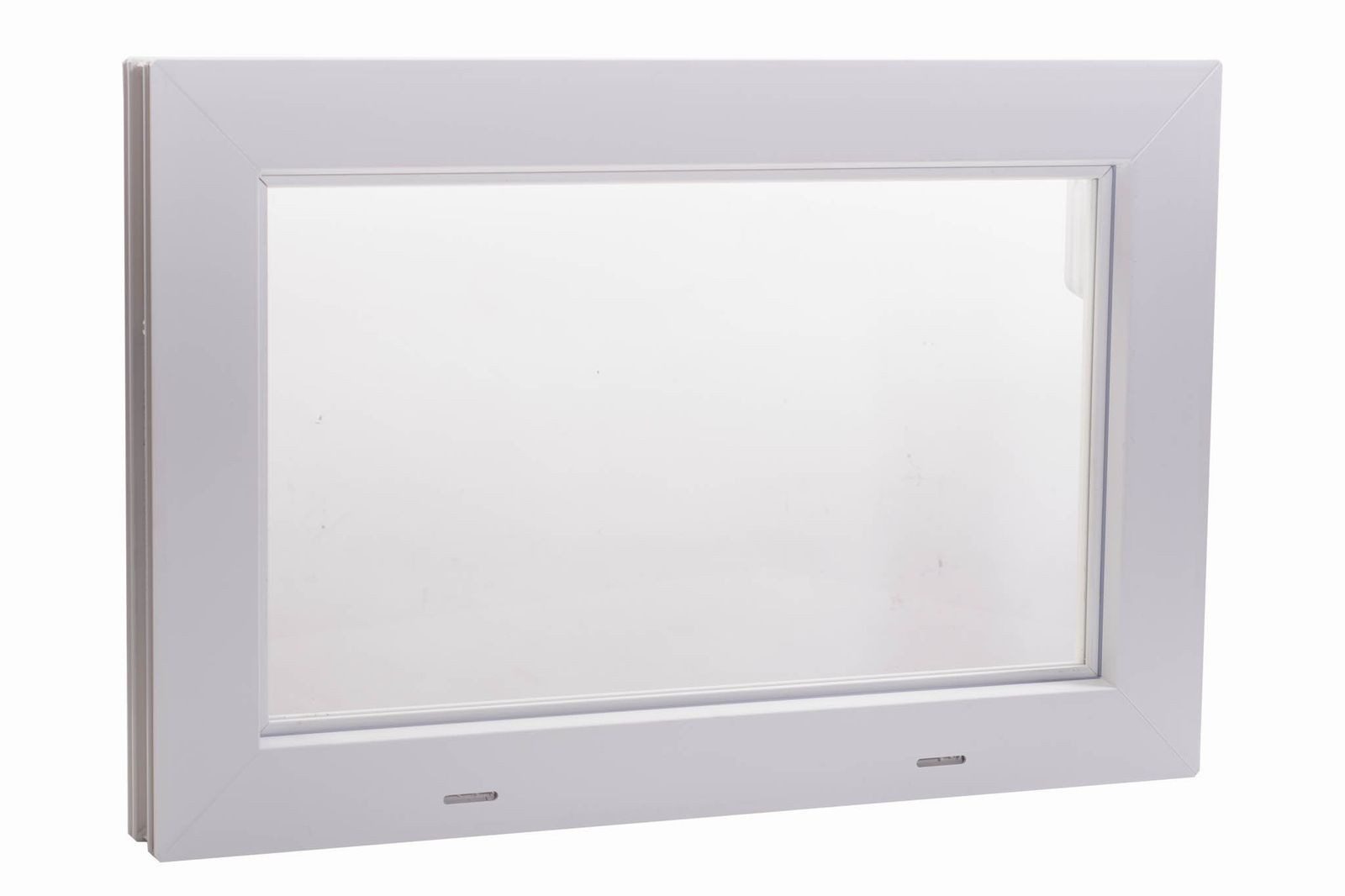 ACO Severin Ahlmann GmbH & Co. KG Kellerfenster Einfachglas ESG Kunststoff Kippfenster weiß, Größe: 60x40cm, wärmeisolierend, Schutzgitter nachrüstbar