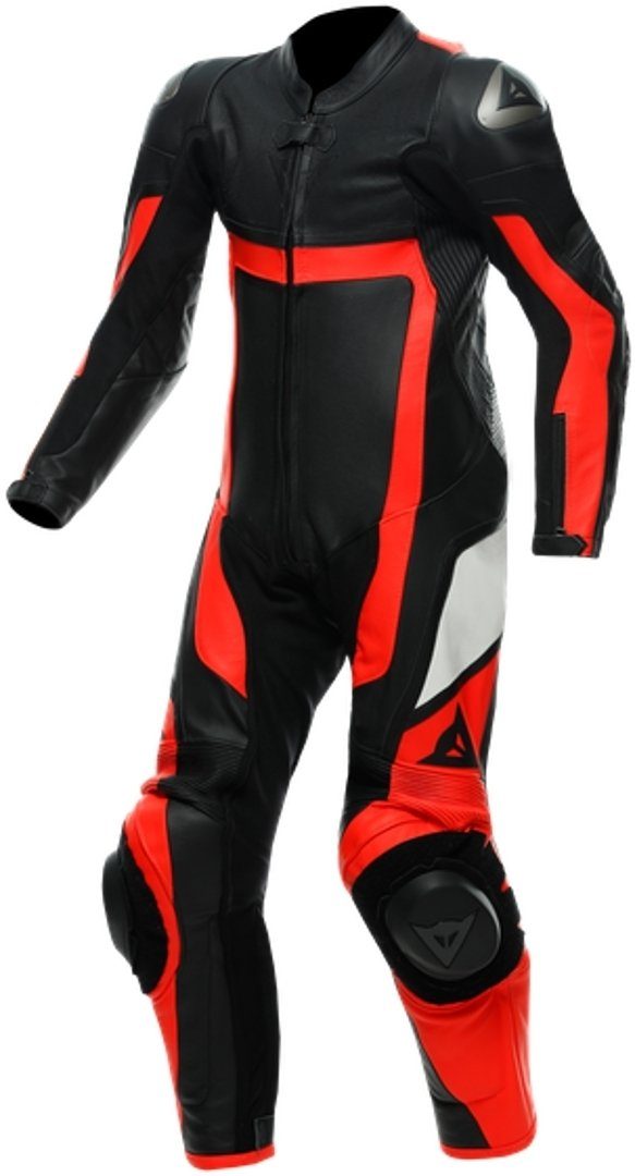 Black/Red 1-Teiler Gen-Z Kinder Perforierte Lederkombi Motorradkombi Dainese