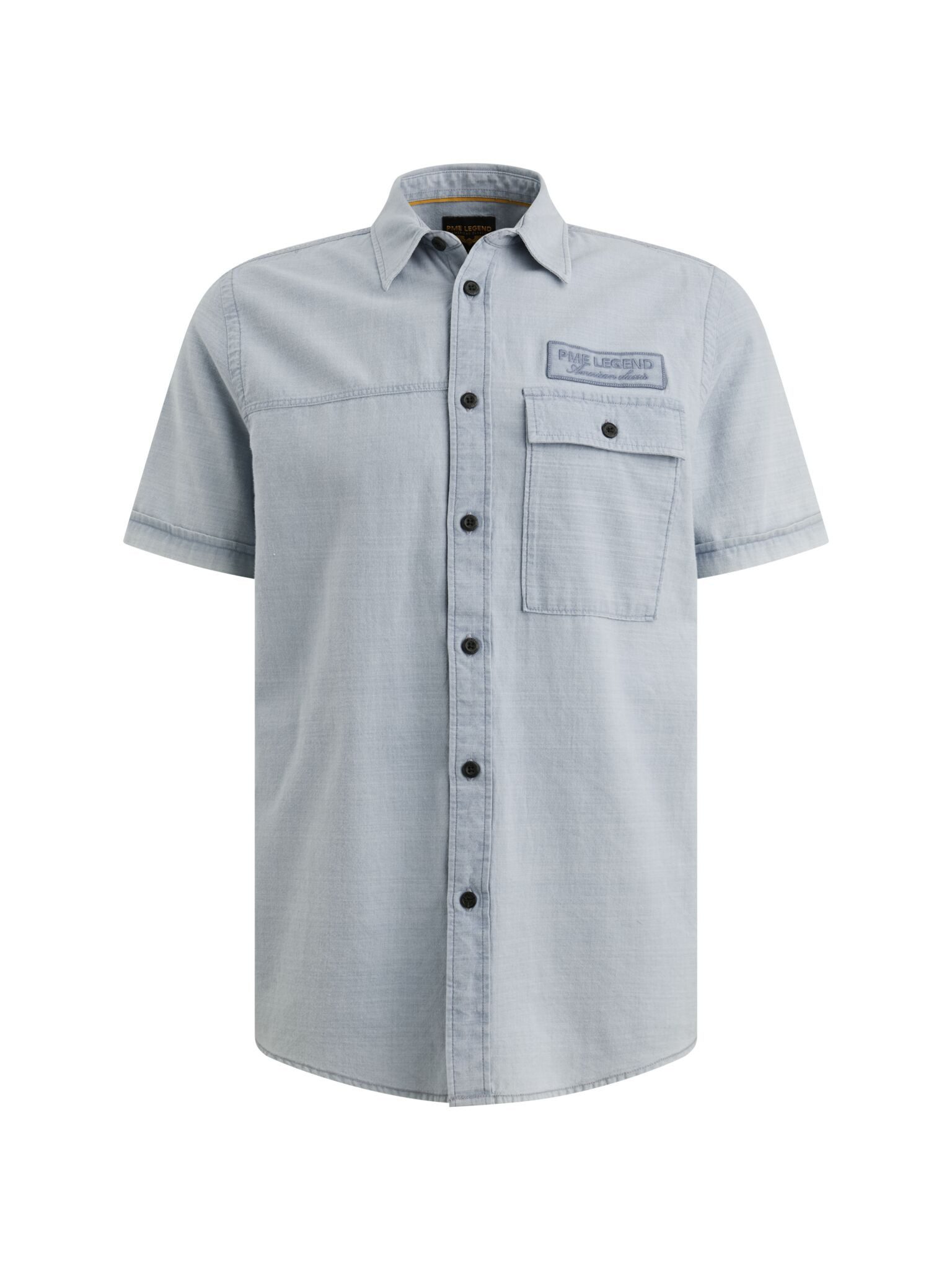 PME LEGEND Kurzarmhemd Short Sleeve Shirt Indigo yarn dye - Hemd Herren - Kurzarmhemd