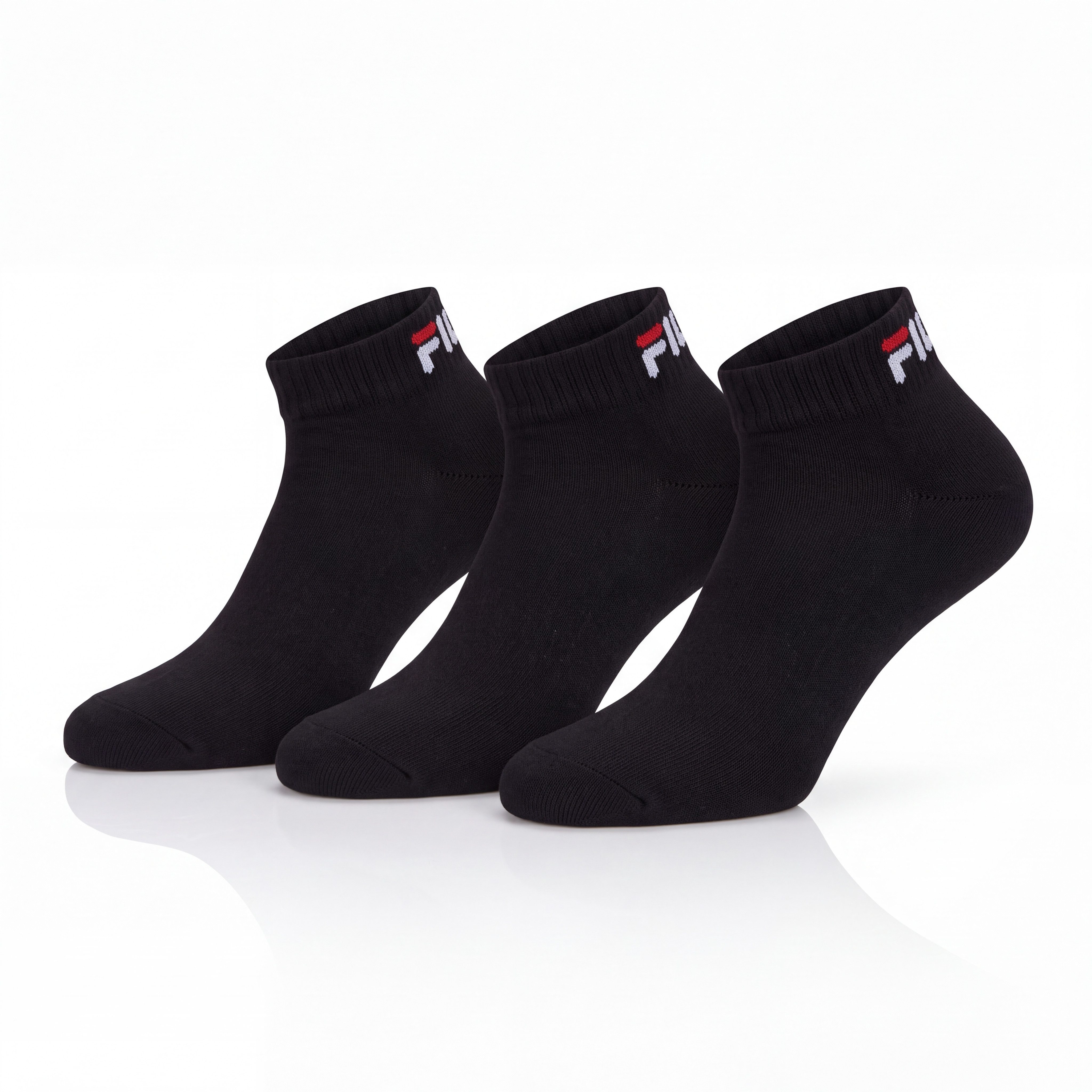 Fila Kurzsocken UNISEX INVISIBLE PLAIN SOCKS (3 Paar) mit Logostickerei