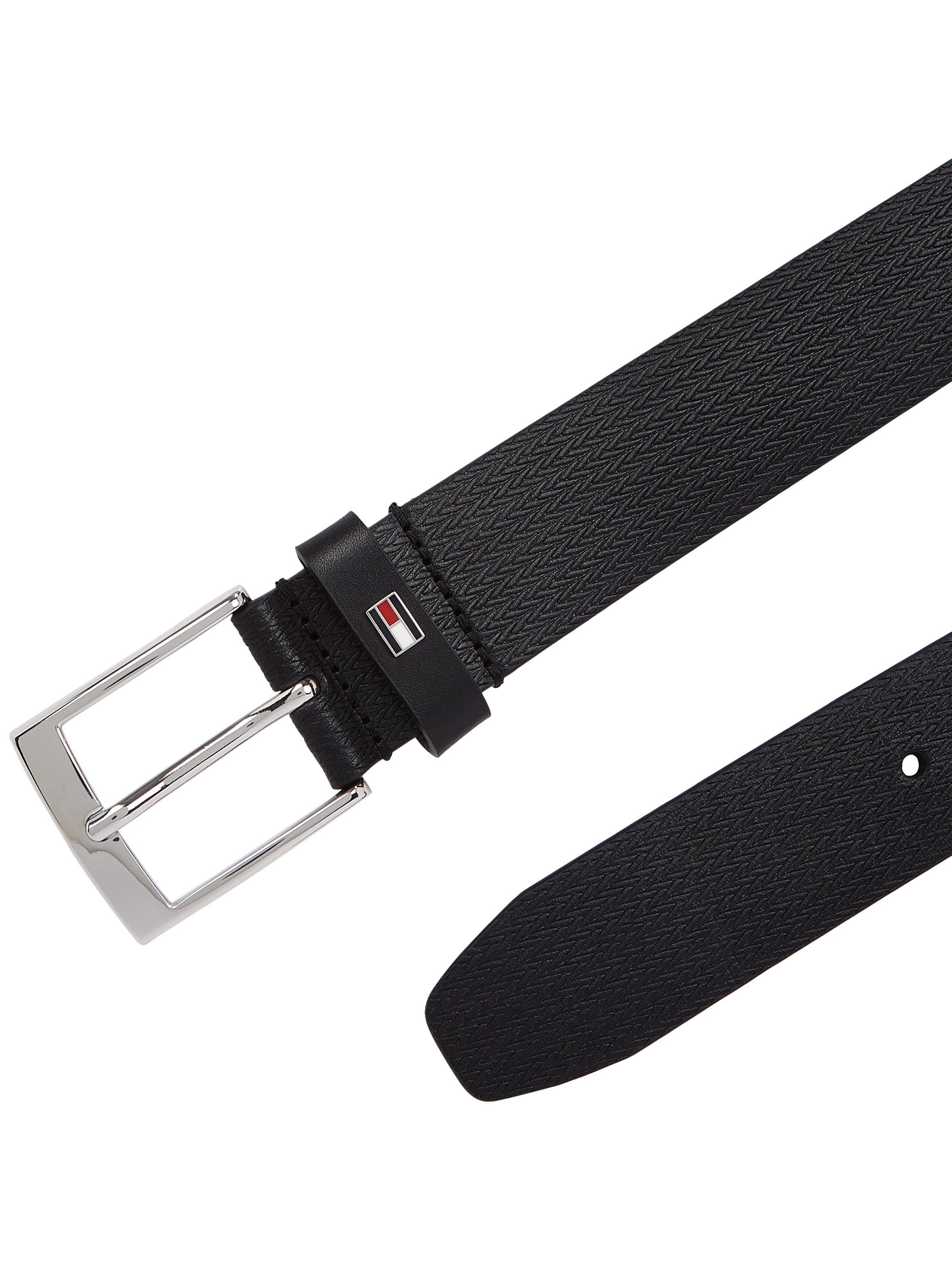 Tommy Hilfiger Ledergürtel ADAN HERRINGBONE 3.5 Einfachdornschließe, Metall günstig online kaufen