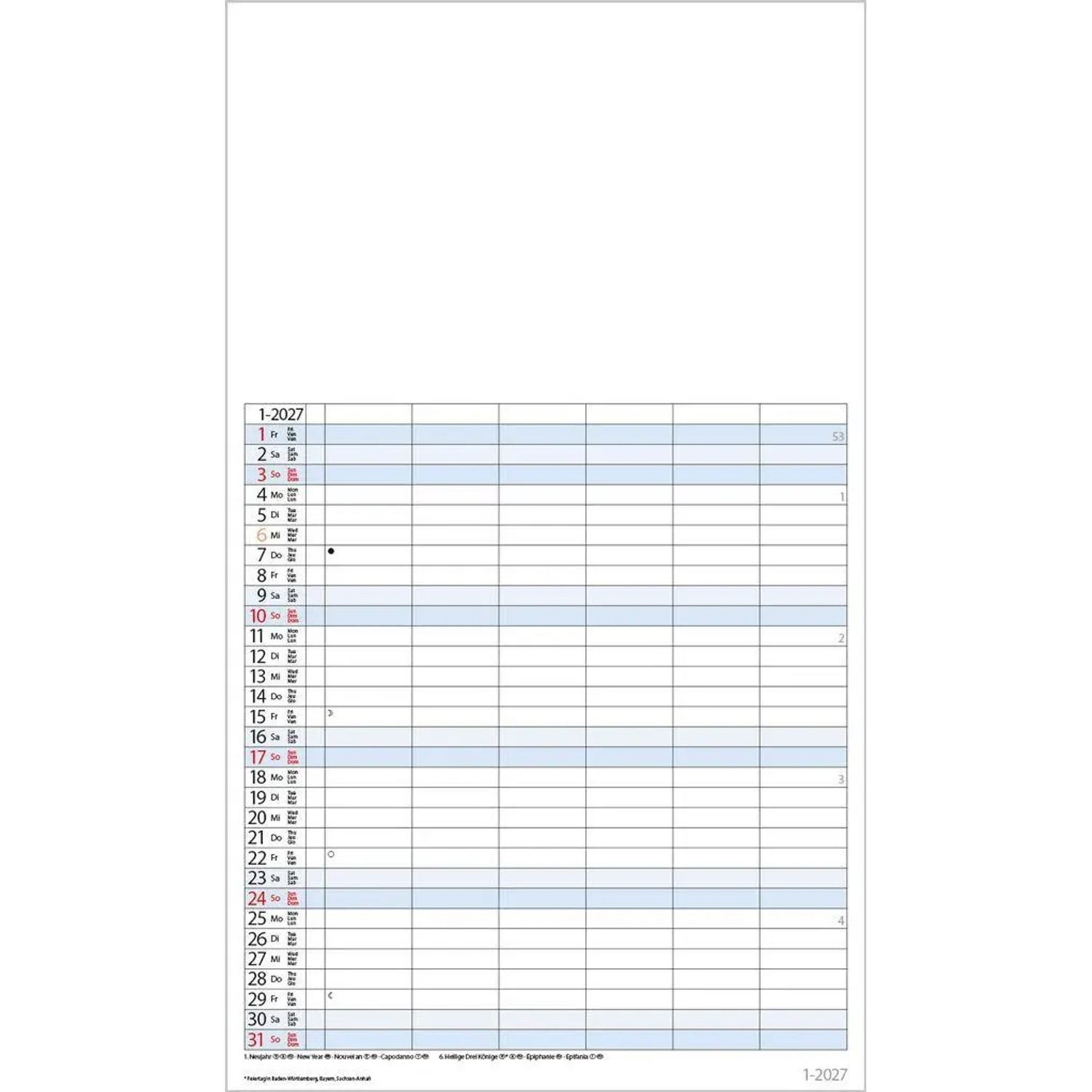 Korsch Verlag Familienkalender Foto-Malen-Basteln Familienplaner XL 2027