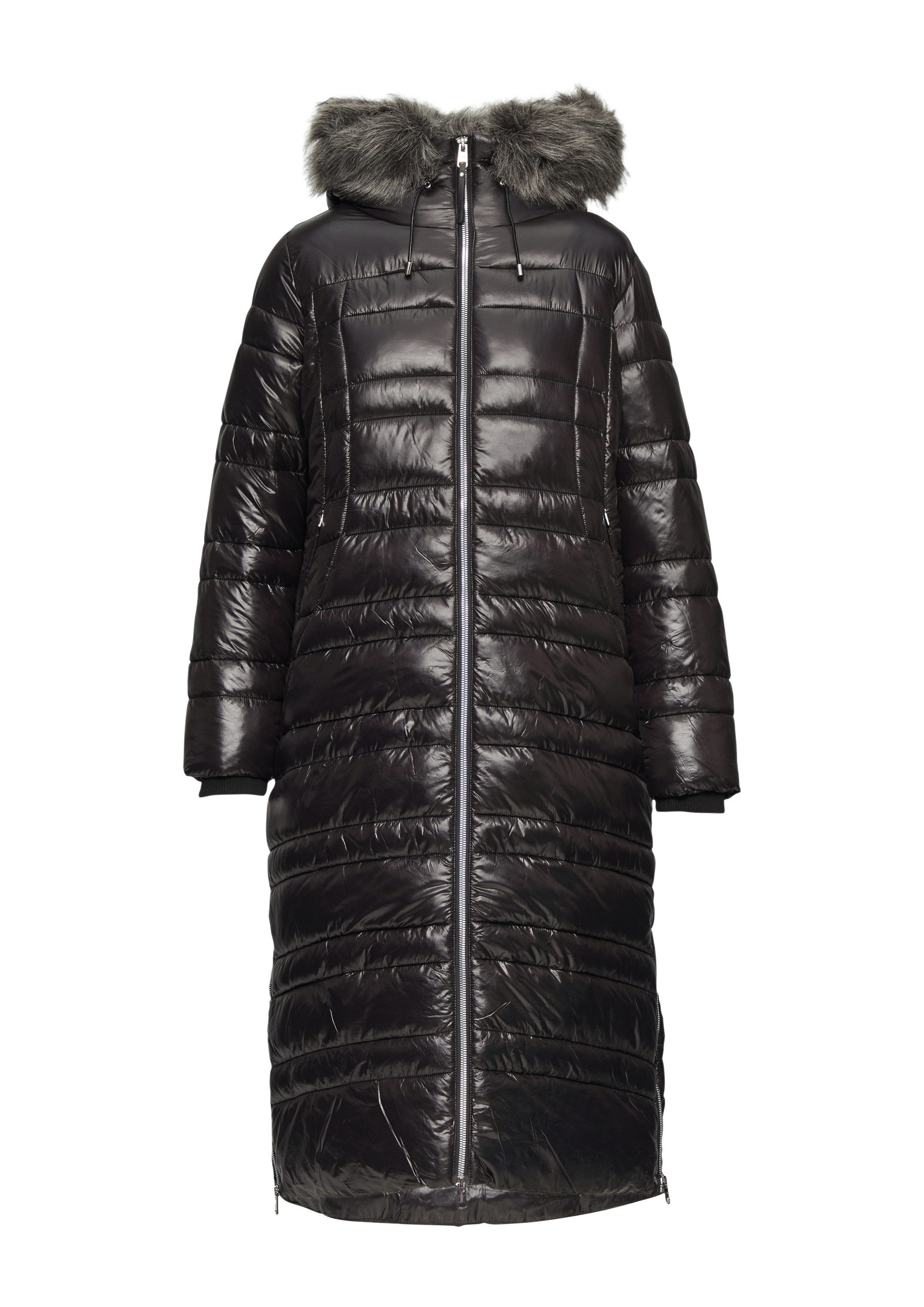 s.Oliver Wintermantel Outdoor-Mantel Steppmantel mit abnehmbarem Kunstfell- günstig online kaufen