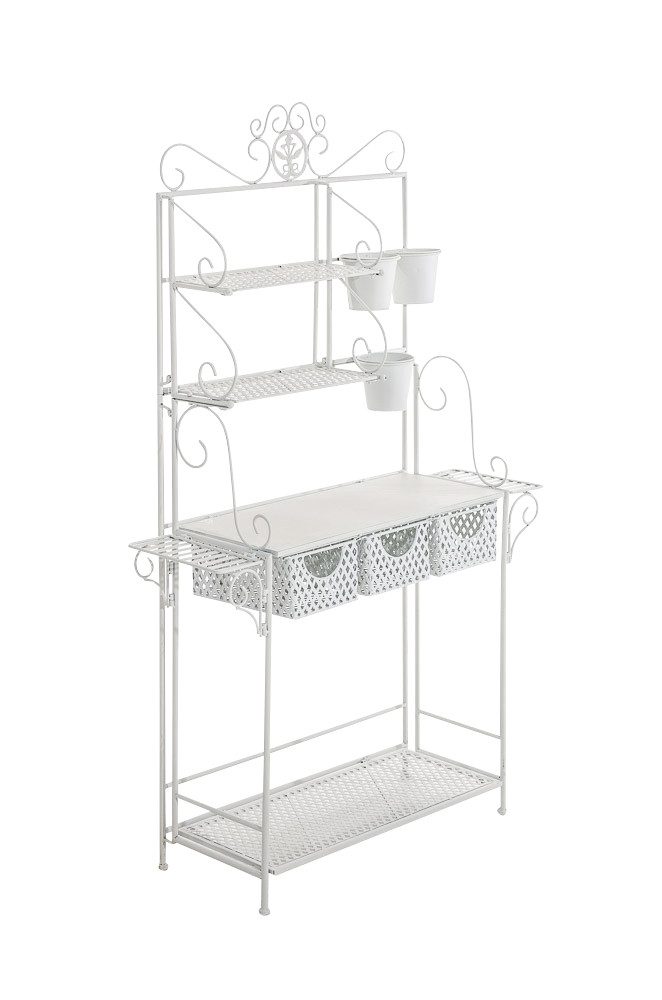 CLP Leiterregal Shine Eisen, mit extra Halterungen für Blumentöpfe