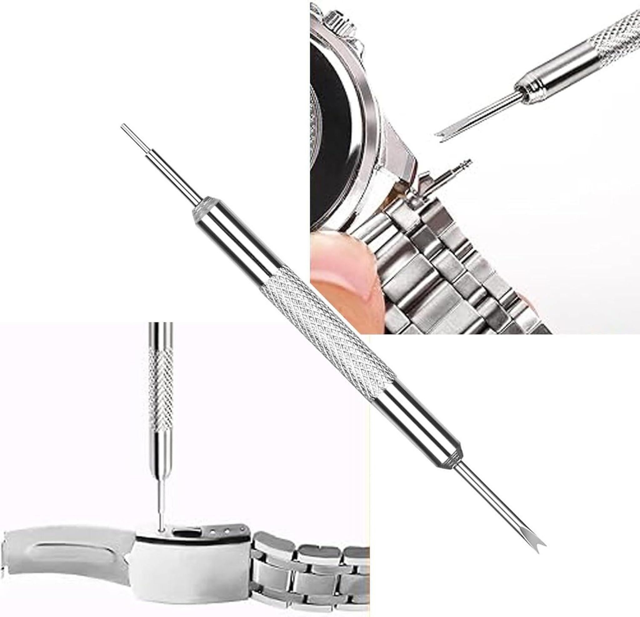 FELIXLEO Boden-Reparaturset Uhrenarmband Reparatur Werkzeugset Uhrmacherwerkzeug für Uhrenstifte