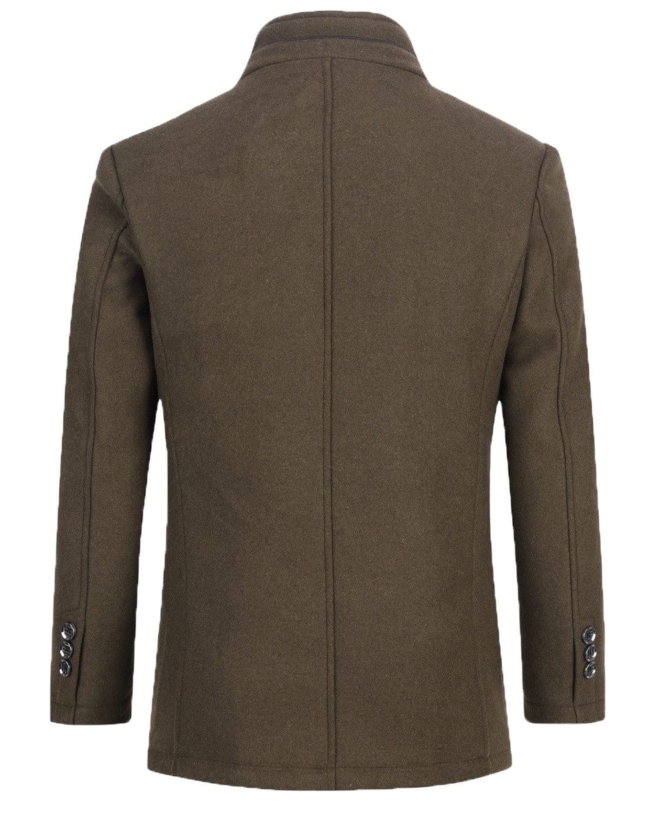 Allthemen Kurzmantel mit abnehmbarer dicker Weste Herren Wintermantel kurze günstig online kaufen