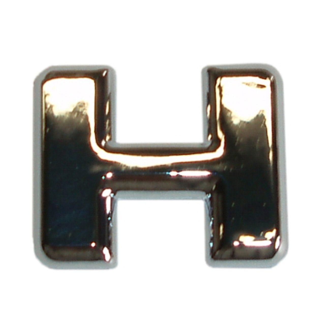 Hermann Schütz Aufkleber Hermann Schütz 3D-Relief-Chrome-Buchstabe H