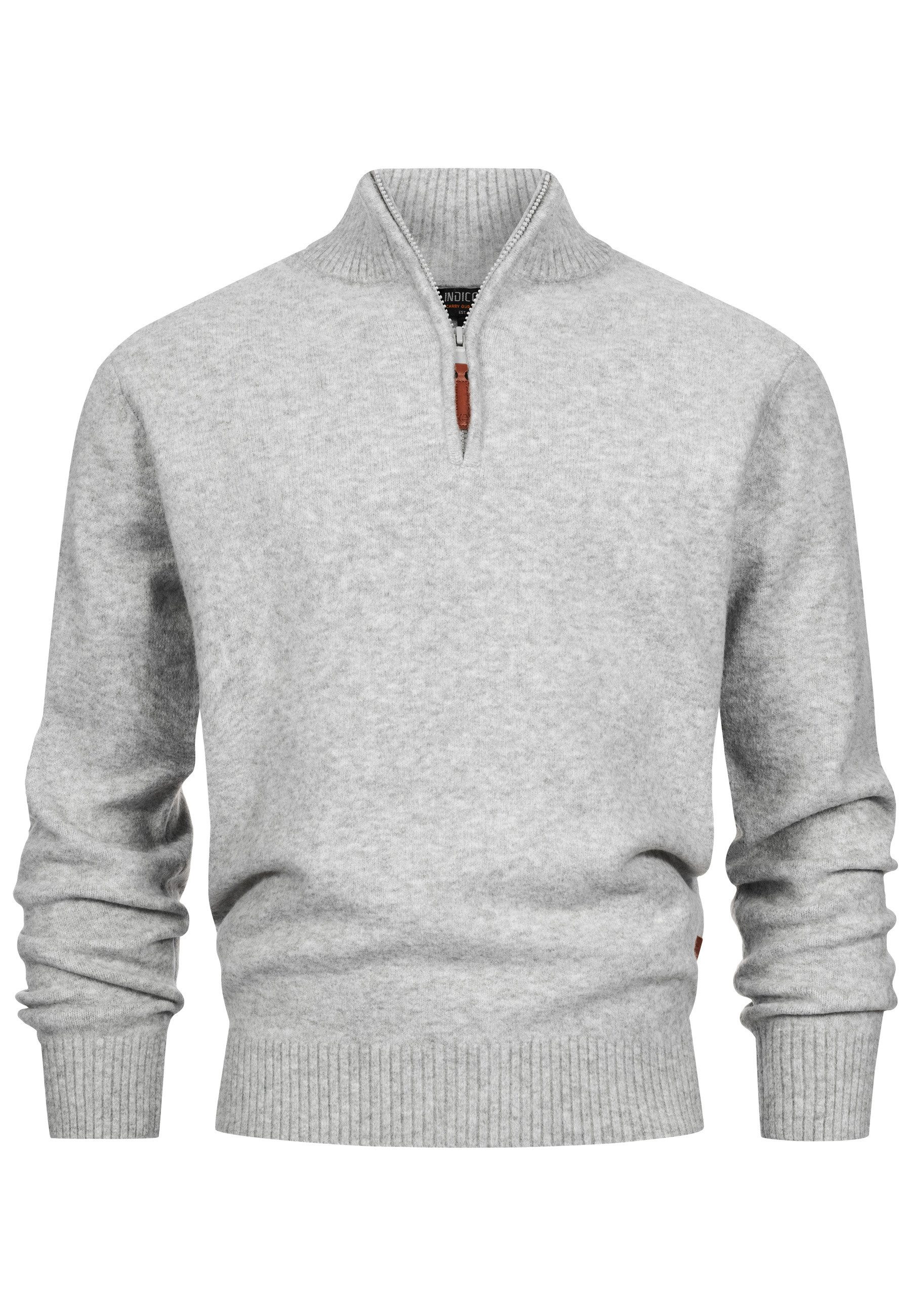 Indicode Strickpullover Herren INTrax Half Pullover Herrenpullover Bequemer günstig online kaufen