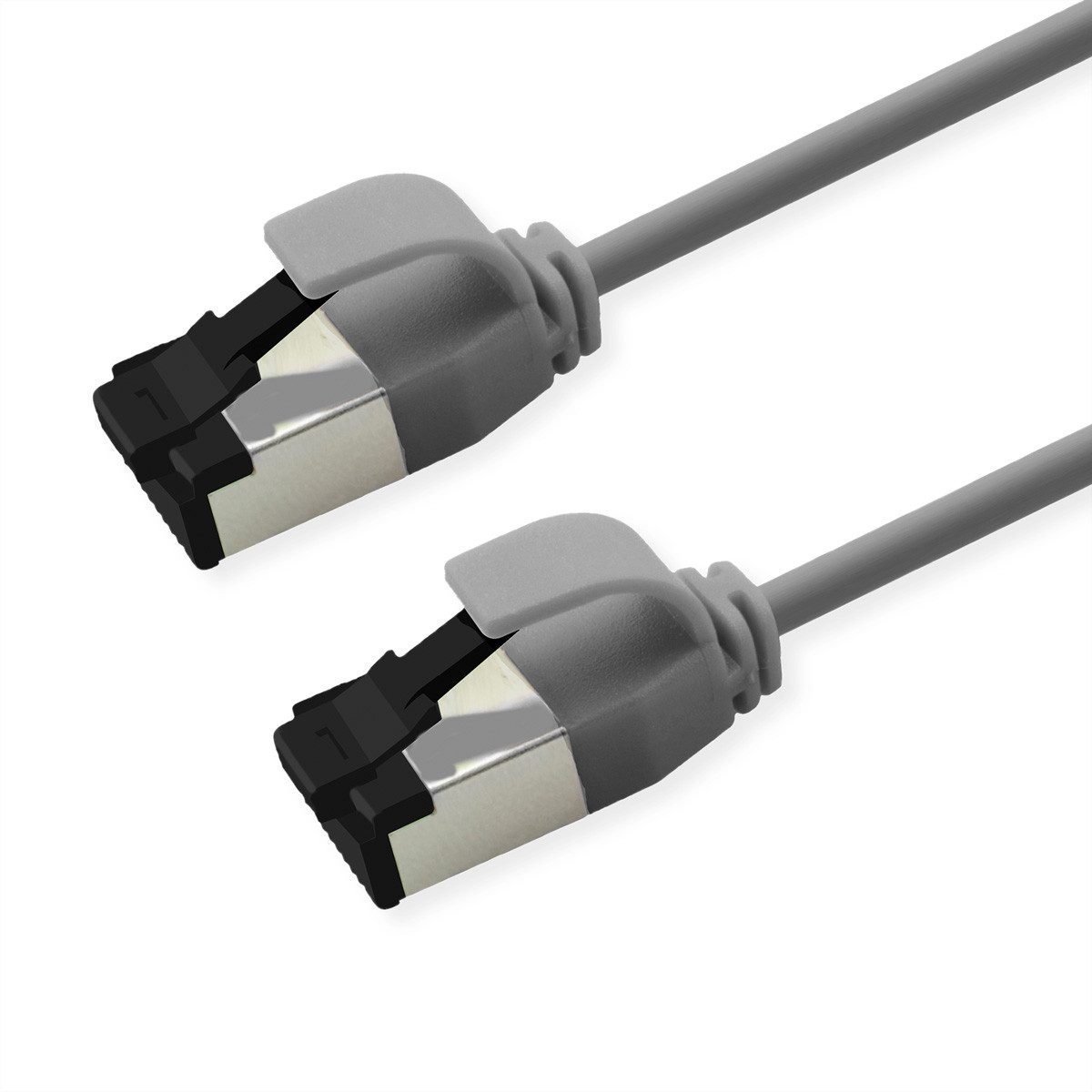 ROLINE S/FTP-(PiMF) Patchkabel Cat.8 (Class I) LAN-Kabel, RJ-45 Männlich (Stecker), RJ-45 Männlich (Stecker) (30.0 cm), Slim, LSOH, PoE