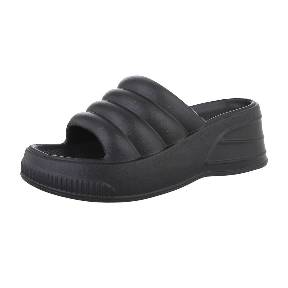 Ital-Design Damen Mules Strand Plateausandaletten (86192675) Keilabsatz/Wed günstig online kaufen