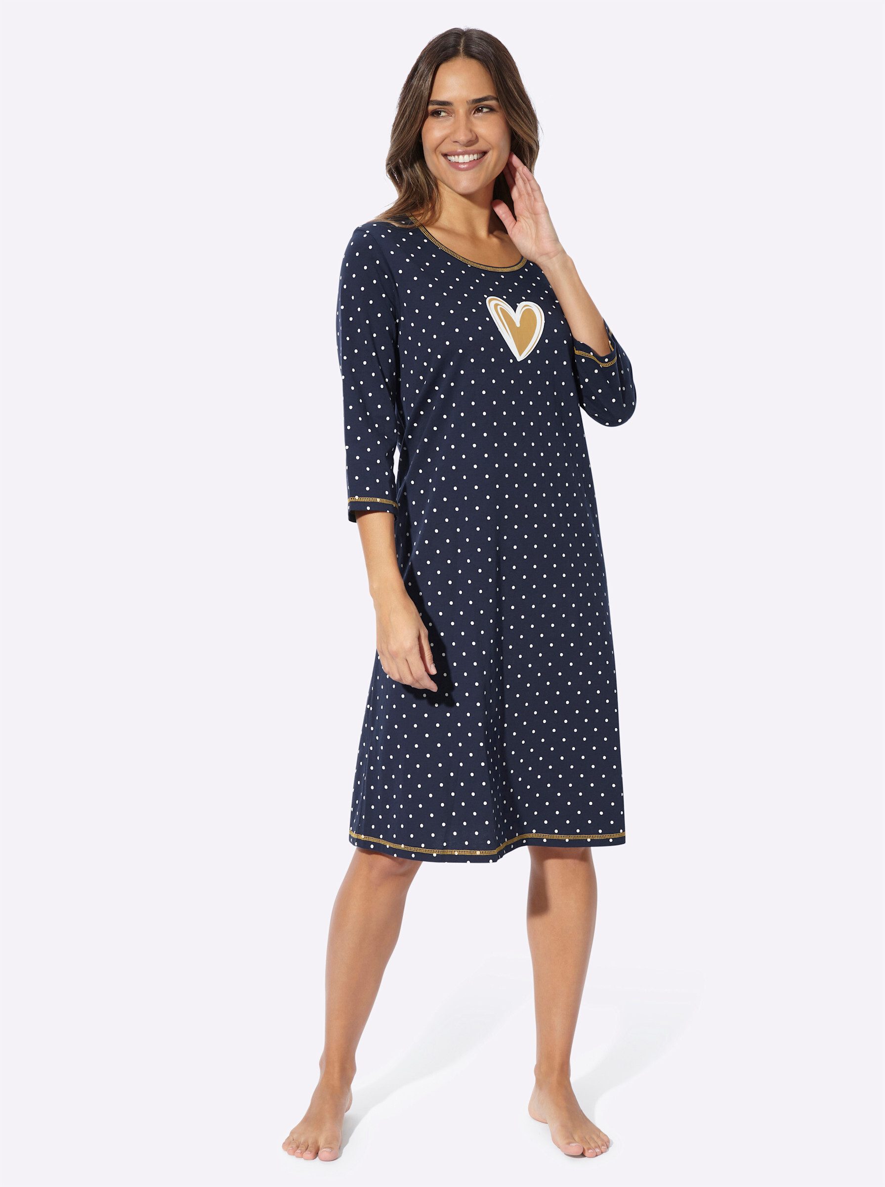 Sieh an! Nachthemd Nachthemd 3/4-Arm