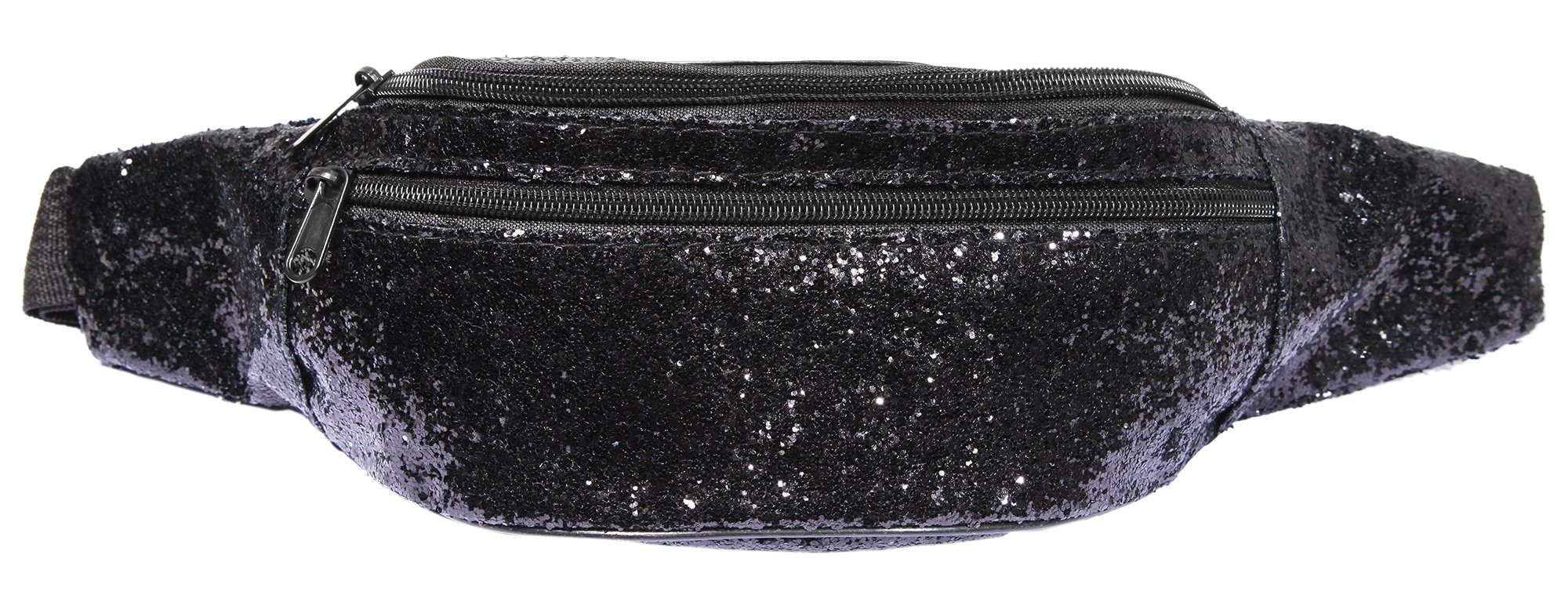 Cham Cham Bauchtasche Barik Gürteltasche Hüfttasche aus Textil Schwarz Glitzer (einzeln)