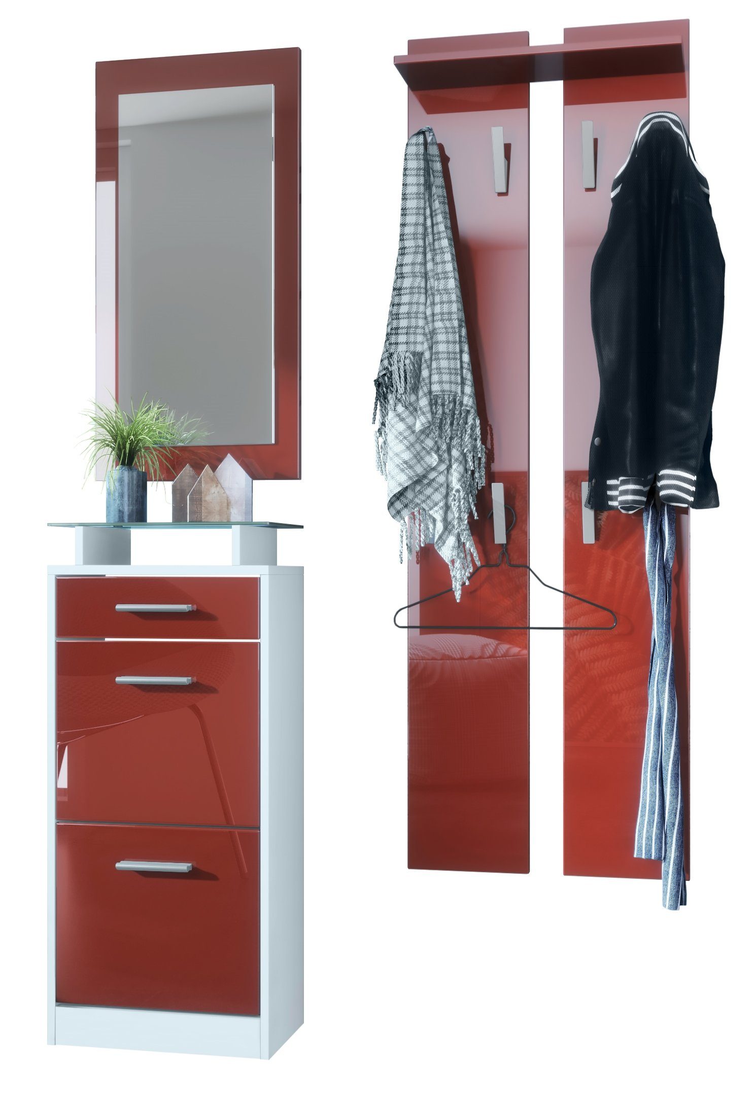 Vladon Garderoben-Set Loret V2, (Garderobe Set günstig online kaufen