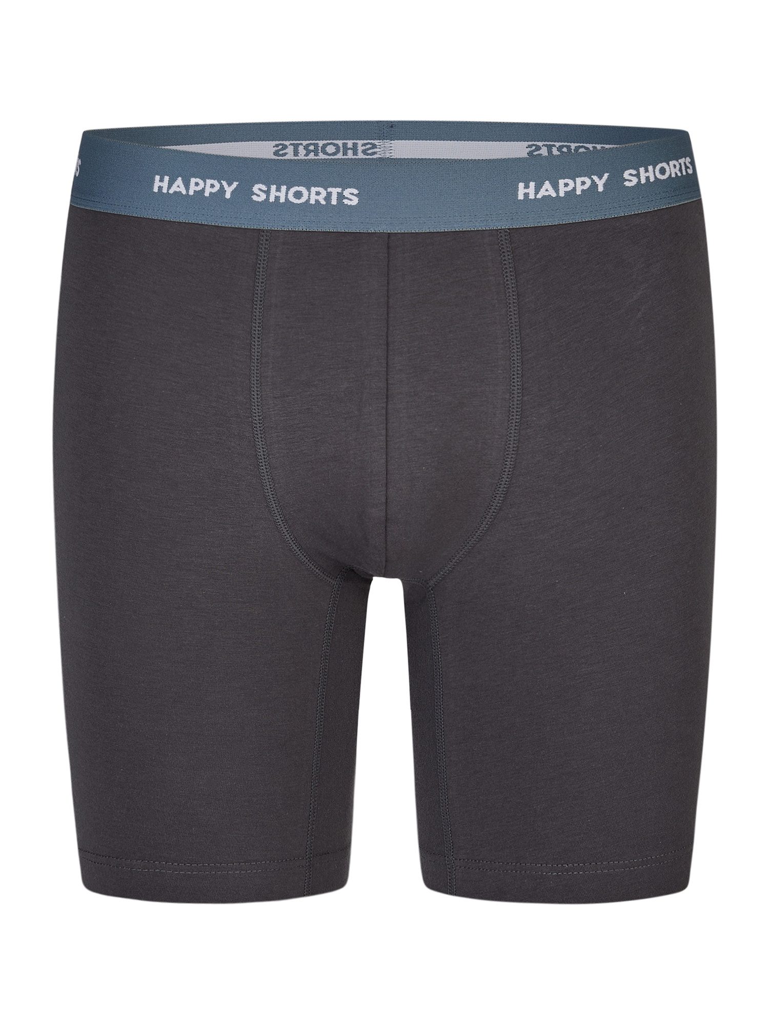 HAPPY SHORTS Langer Boxer Jersey Boxer Briefs (2-St) langer Beinabschluss Long Boxer Trunks Männer