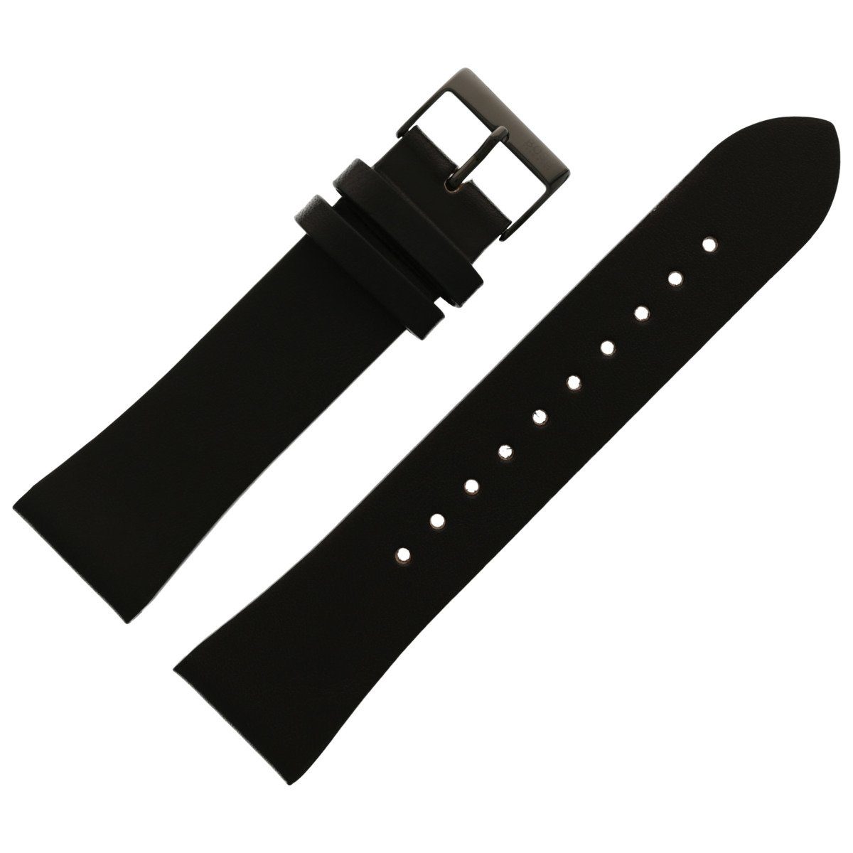 BOSS Uhrenarmband 24mm Leder Schwarz 659303128