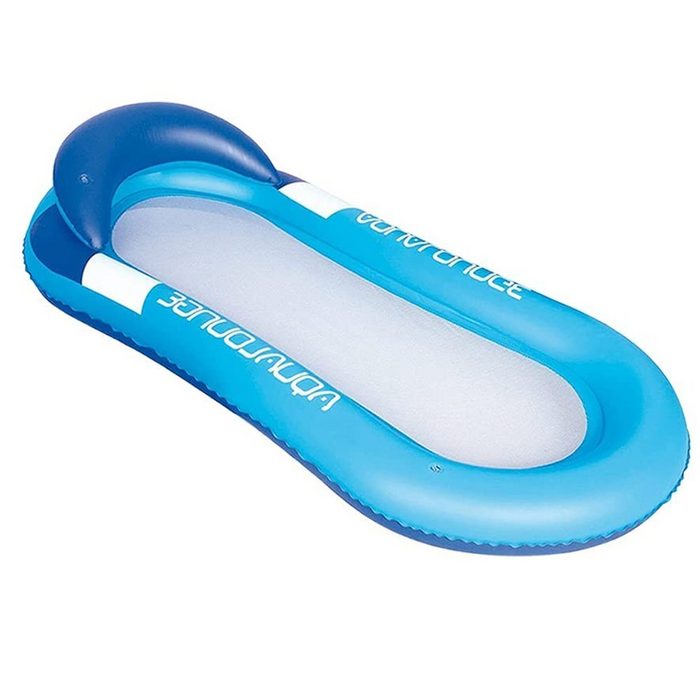 longziming Luftmatratze Pool Hängematte Aufblasbare Wasserhängematte Wasser Bett Floating Blau