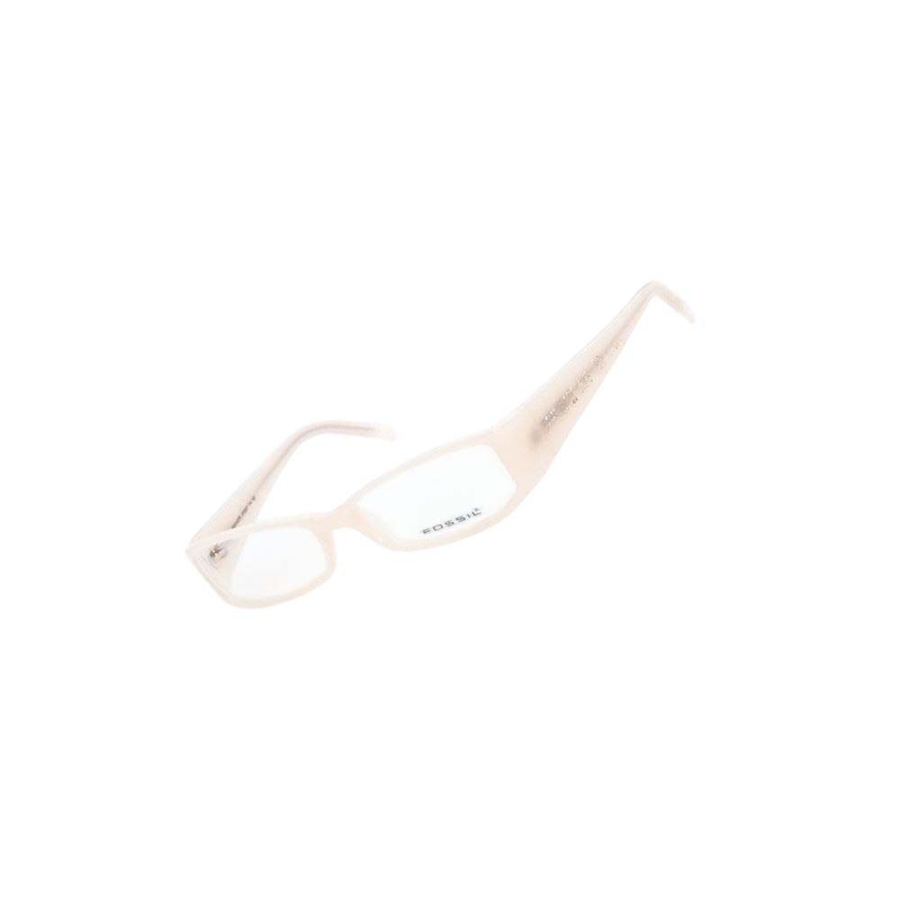 Fossil Brillengestell Korrektionsfassung Brille Kunststoff Beige 49/15/135 - OF2057114, Kunststoff, mit Glitzersteine
