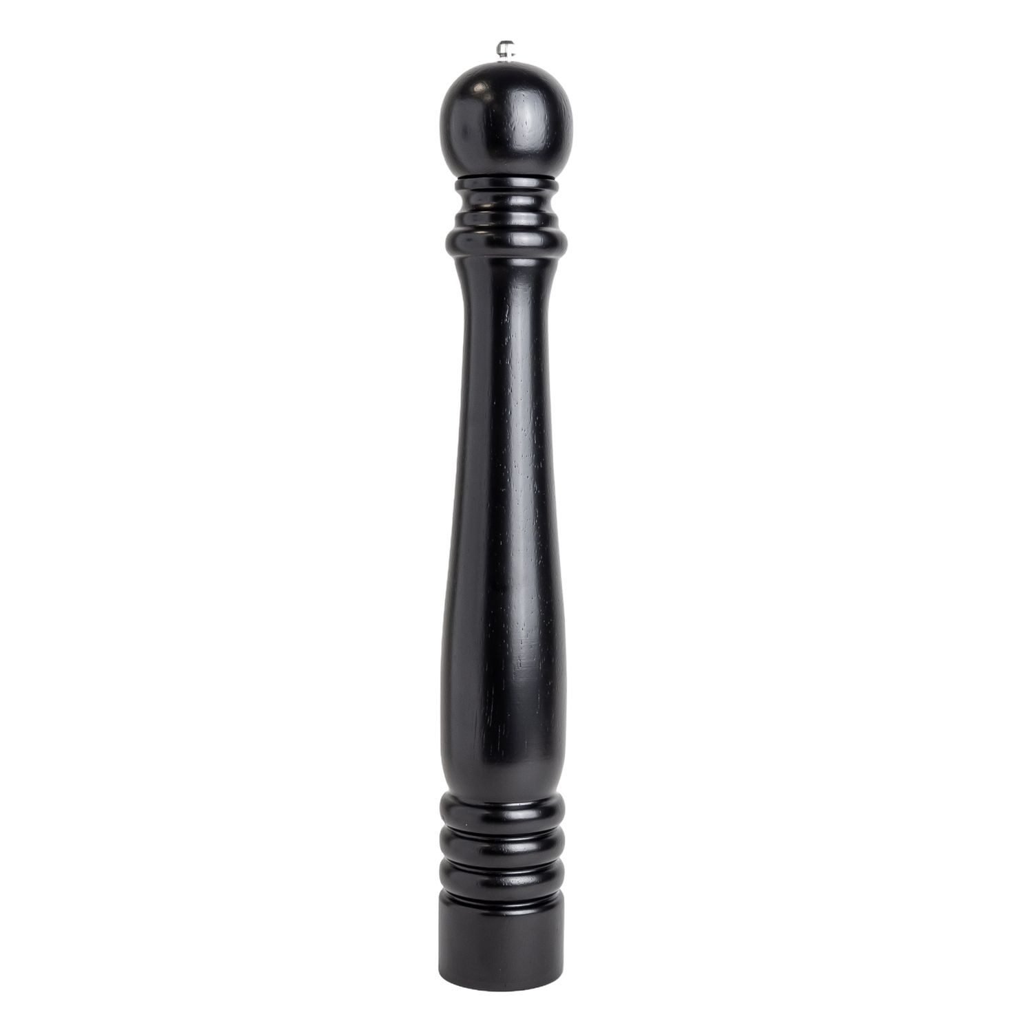 Intirilife Salz-/Pfeffermühle manuell, (1 Stück), Pfeffermühle mit Keramik Mahlwerk in Schwarz Holz 50 cm Gewürzmühle