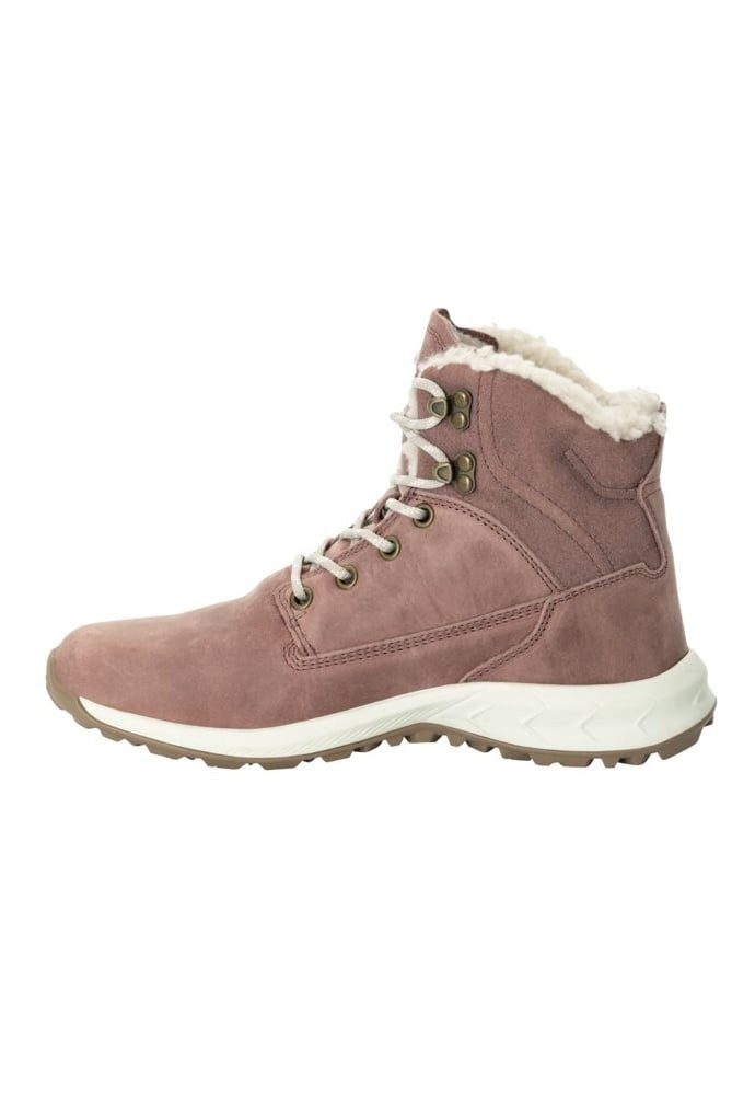 Jack Wolfskin Queenstown City Texapore Mid (Leder, wasserdicht) rosa Damen Winterstiefel