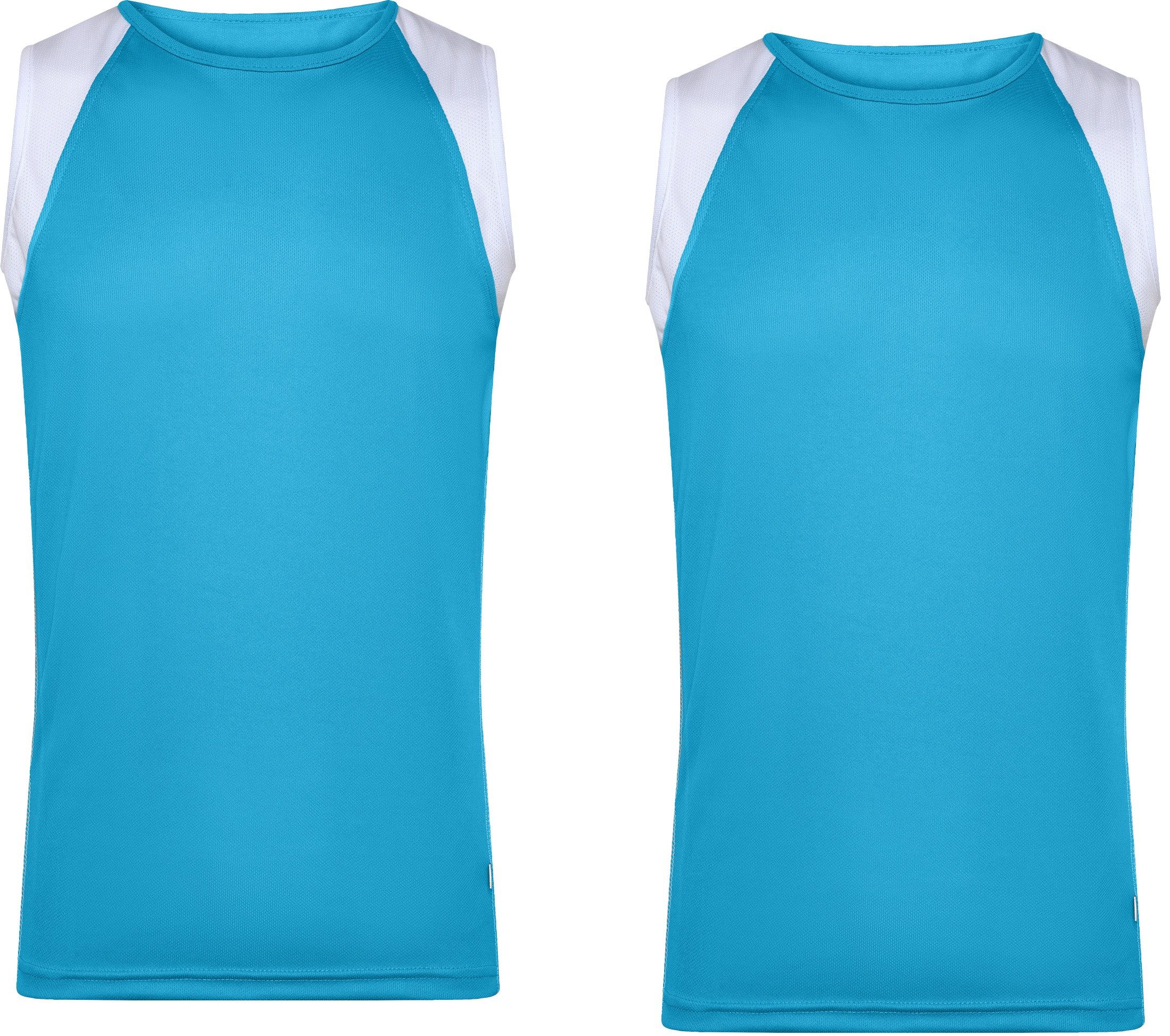 James & Nicholson Laufshirt Doppelpack Atmungsaktives Herren Running Top JN395 (Doppelpack, 2 Stück) Feuchtigkeitsregulierend, schnell trocknend, leicht und komfortabel