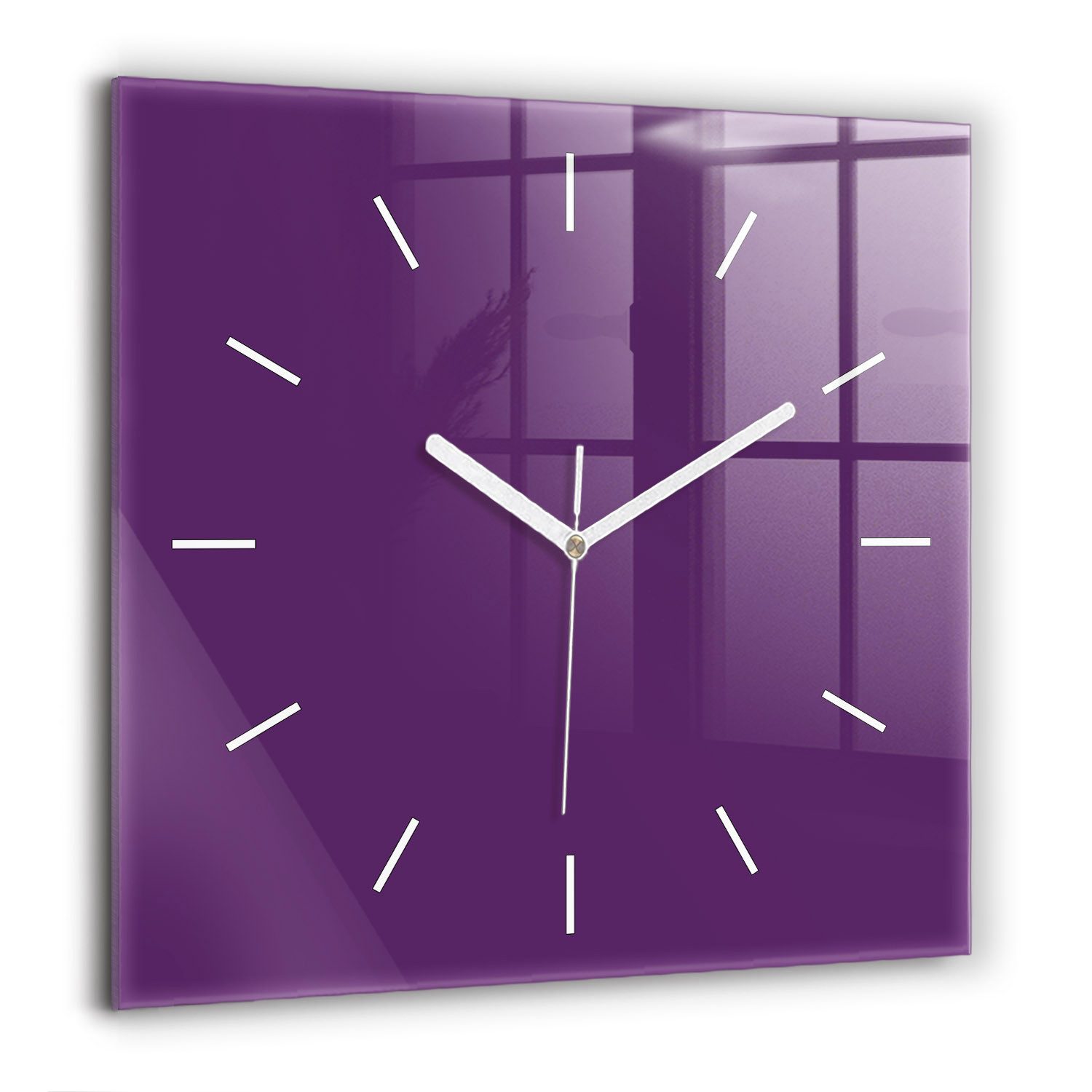 Tulup Wanduhr Wanduhr Modernistische Glaswanduhr 60x60cm günstig online kaufen
