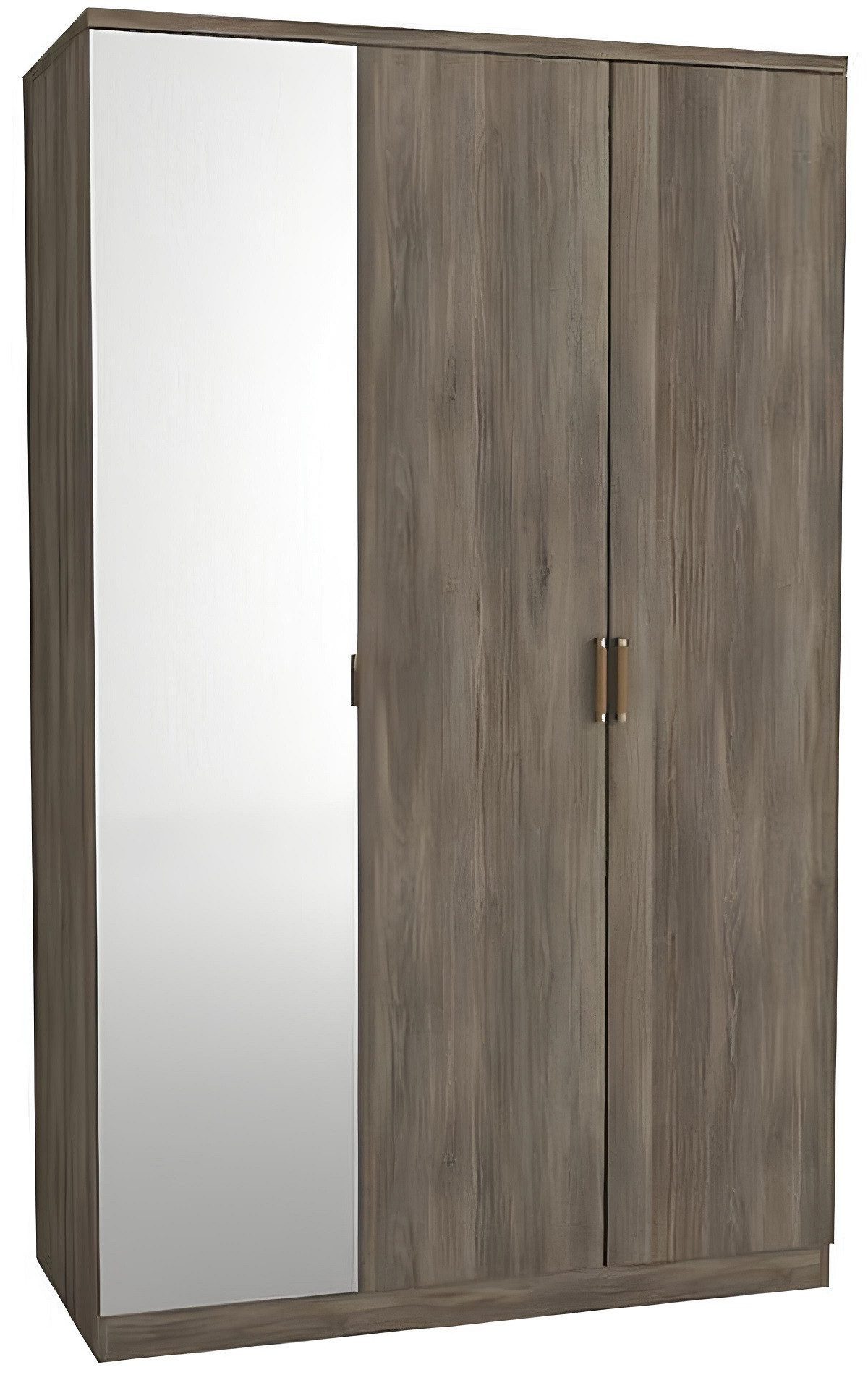 Xlmoebel Kleiderschrank Schlafzimmerschrank in modernem braunem Holz mit luxuriösem Design (Kleiderschrank) Hergestellt in Europa