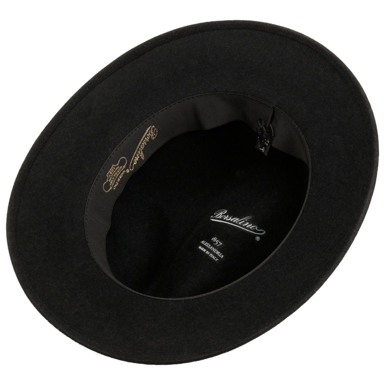 Borsalino Filzhut (1-St) Traveller mit Lederband, Made in Italy
