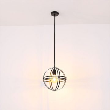 etc-shop Pendelleuchte, Hängeleuchte Deckenlampe Pendellampe Designleuchte Metall Kugel