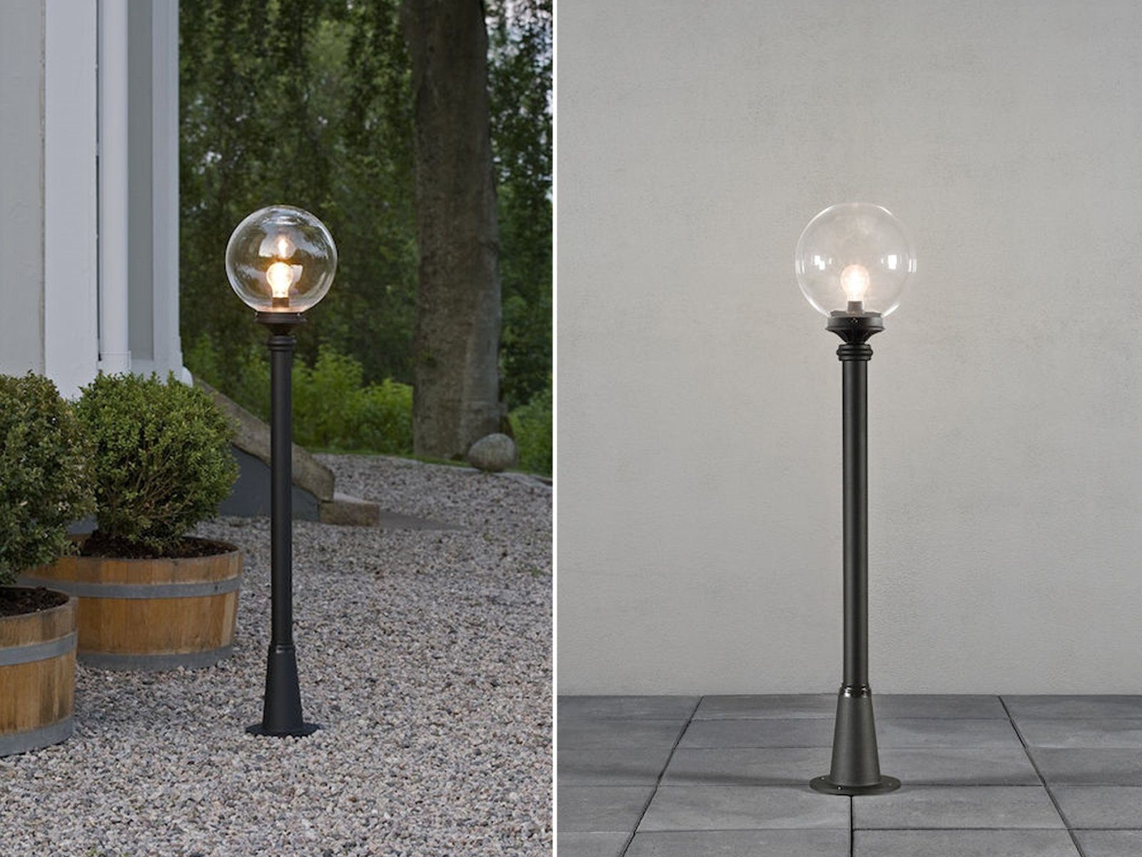meineWunschleuchte LED Pollerleuchte, warmweiß, Wegeleuchte zur Garten