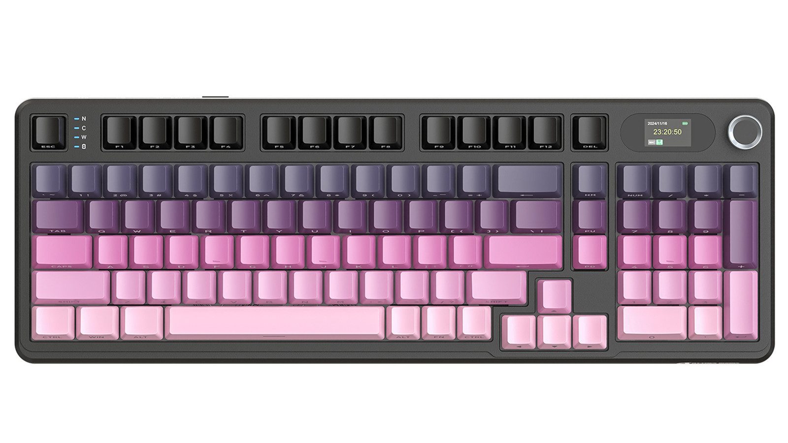 ATTACK SHARK X98PRO Tri-Mode Gasket Mechanische Gaming-Tastatur Gaming-Tastatur (LED-Farbbildschirm und CNC-Knopf,RGB,4000 mAh)