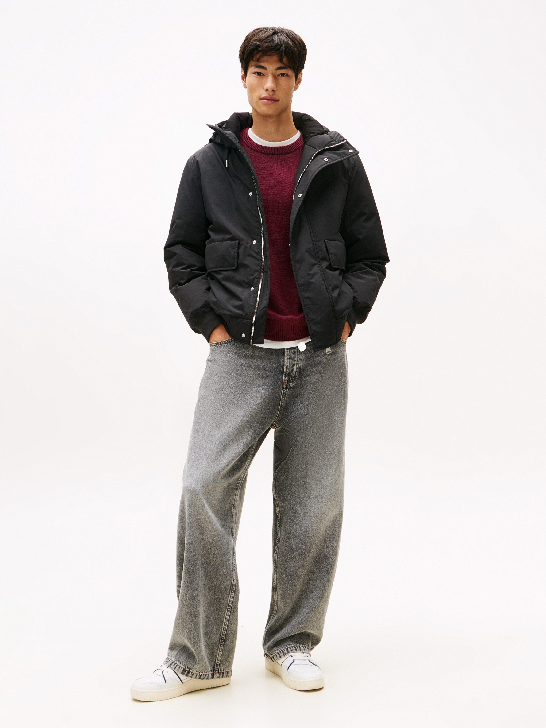 Tommy Jeans Bomberjacke CITY READY BOMBER Fliegerjacke, Freizeitjacke Regular fit mit Rundhalsausschnitt