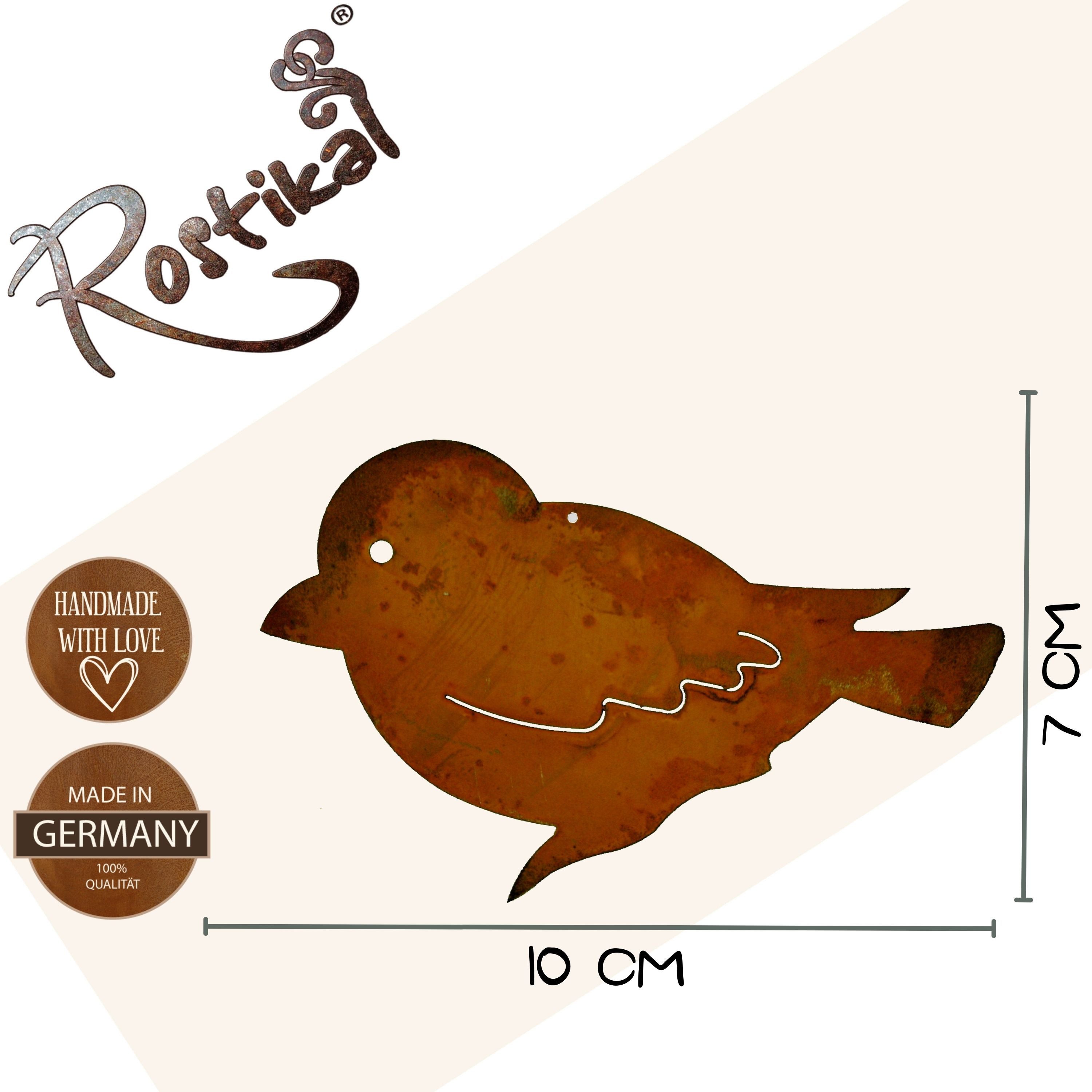 Rostikal Hängedekoration Metall Vogel, echter Rost günstig online kaufen