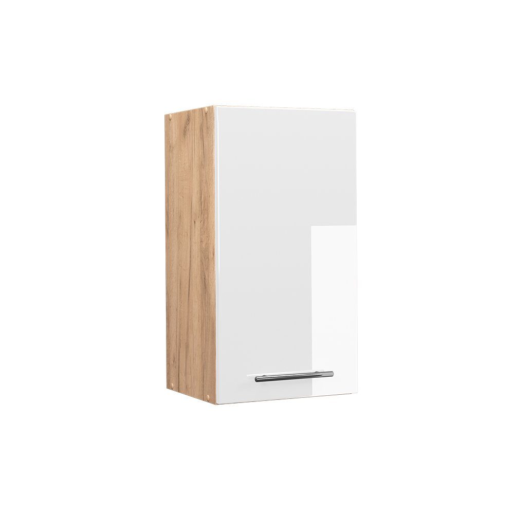Vicco Hängeschrank Fame-Line, Weiß Hochglanz/Goldkraft Eiche, günstig online kaufen