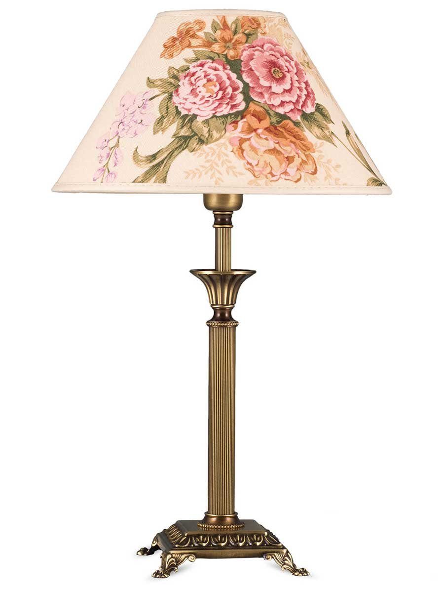 Helios Leuchten Tischleuchte Tischlampe Messing antik günstig online kaufen