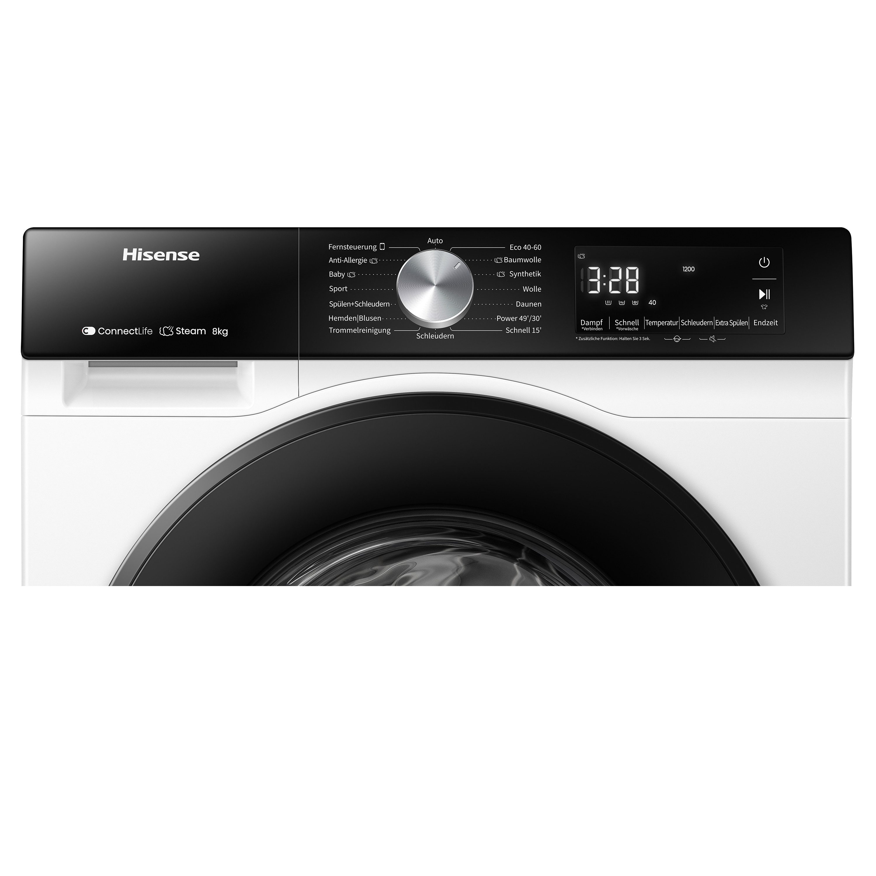 Hisense perilica rublja WF3S8043BW3, 8 kg, 1400 o/min, Wifi-ConnectLife