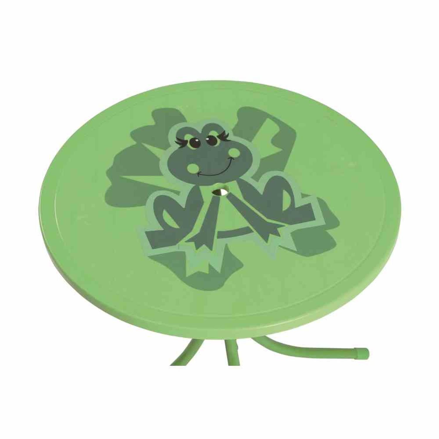 Siena Garden Sitzgruppe Froggy Kindersitzgruppe 4tlg. Gestell Stahl grün, 100% Polyester