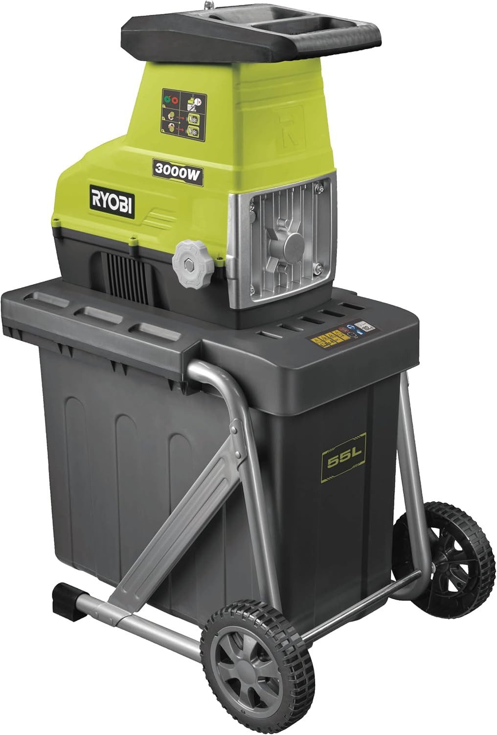 RYOBI Leisehäcksler, RYOBI RHS3045U Elektro-Leisehäcksler Schredder 3000 W bis 45 mm